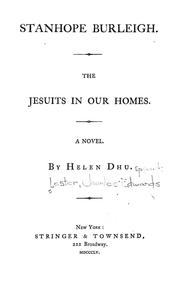 Cover of: Stanhope Burleigh: The Jesuits in our house.  A novel