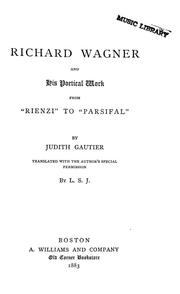 Cover of: Richard Wagner and his poetical work from "Rienzi" to "Parsifal"