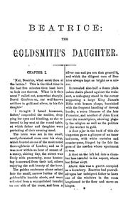 Cover of: Beatrice; or, The goldsmith's daughter