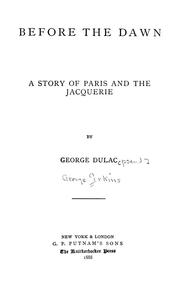 Before the dawn by George Perkings