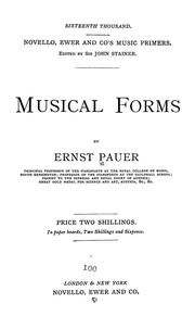 Cover of: Musical forms