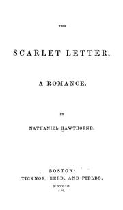 Cover of: The Scarlet Letter: A Romance