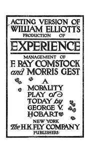 Cover of: Acting version of George Elliot's production of Experience