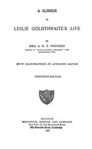 Cover of: A summer in Leslie Goldthwaite's life.