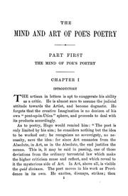 Cover of: The mind and art of Poe's poetry