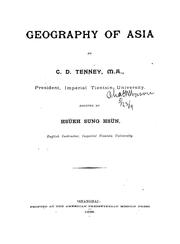 Cover of: Geography of Asia by Charles D. Tenney