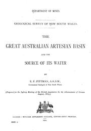 Cover of: The great Australian artesian basin and the source of its water