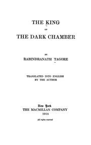 Cover of: The king of the dark chamber