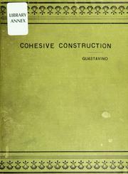 Cover of: Essay on the theory and history of cohesive construction applied especially to the timbrel vault