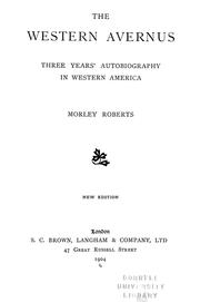 Cover of: The western Avernus by Roberts, Morley