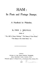 Cover of: Siam by Frederick John Melville