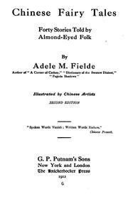 Cover of: Chinese fairy tales by Adele M. Fielde