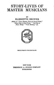 Cover of: The world's great men of music by Harriette Brower