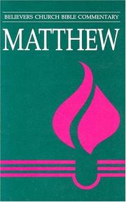 Cover of: Matthew by Richard B. Gardner