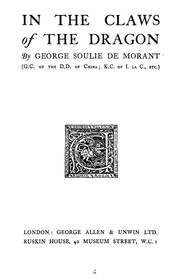 Cover of: In the claws of the dragon by Charles Georges Soulié