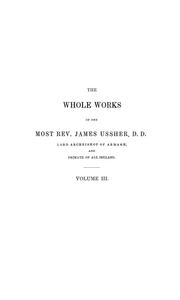 Cover of: Whole works by Ussher, James