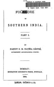 Cover of: Folklore in southern India