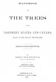 Cover of: Handbook of the trees of the northern states and Canada east of the Rocky Mountains