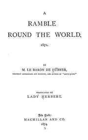 Cover of: A ramble round the world, 1871