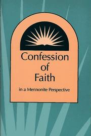 Cover of: Confession of Faith in a Mennonite Perspective. by 