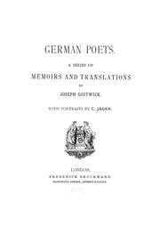 Cover of: German poets
