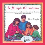 Cover of: A simple Christmas by Alice Zillman Chapin