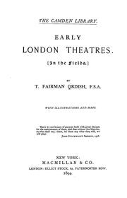 Cover of: Early London theatres: (In the fields.)