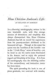 Cover of: H.C. Andersen's correspondence with the late Grand-Duke of Saxe-Weimar, C. Dickens, etc.