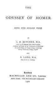 Cover of: The Odyssey of Homer