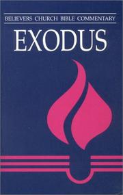 Cover of: Exodus (Believers Church Bible Commentary Series) by Waldemar Janzen