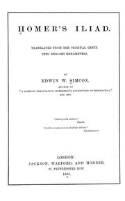 Cover of: Homer's Iliad by Όμηρος, Όμηρος