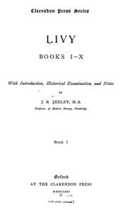 Cover of: Livy, books I-X. by Titus Livius