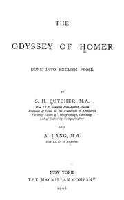 Cover of: The Odyssey of Homer, done into English prose by Όμηρος (Homer)