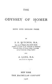 Cover of: The Odyssey of Homer, done into English prose by Όμηρος, Όμηρος