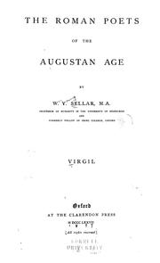 Cover of: The Roman poets of the Augustan age: Virgil by W. Y. Sellar