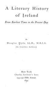 Cover of: A literary history of Ireland by Douglas Hyde
