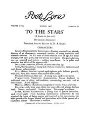 Cover of: To the stars: a drama in four acts