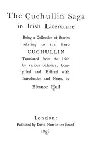Cover of: The Cuchullin saga in Irish literature by Eleanor Hull