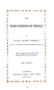Cover of: The rose garden of Persia