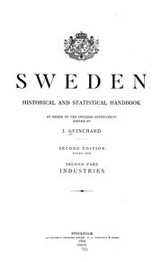 Cover of: Sweden by Axel Johan Josef Guinchard