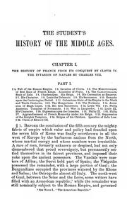 Cover of: The Student's History of the Middle Ages by Henry Hallam