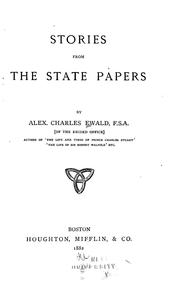 Cover of: Stories from the state papers