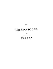 The new chronicles of England and France by Robert Fabyan