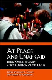 Cover of: At Peace And Unafraid | 