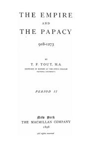 Cover of: The empire and the papacy, 918-1273