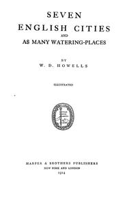 Cover of: Seven English cities and as many watering-places