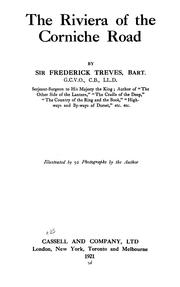 Cover of: The Riviera of the Corniche road by Frederick Treves