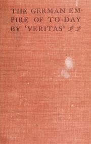 Cover of: The German empire of to-day | Veritas