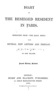 Cover of: Diary of the besieged resident in Paris