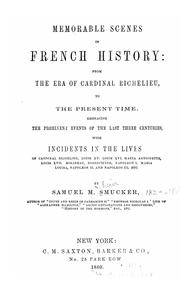 Cover of: Memorable scenes in French history by Samuel M. Smucker